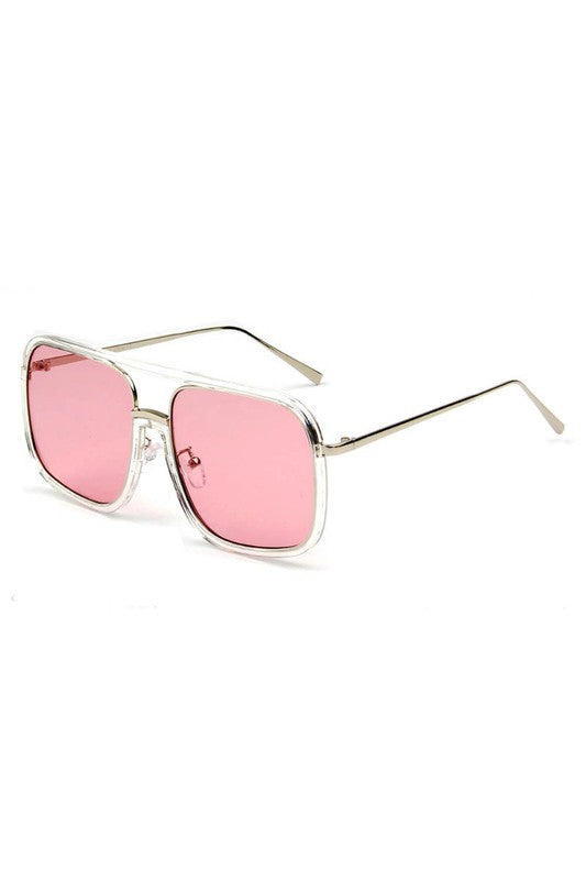 RETRO OVERSIZED SQUARE SUNGLASSES