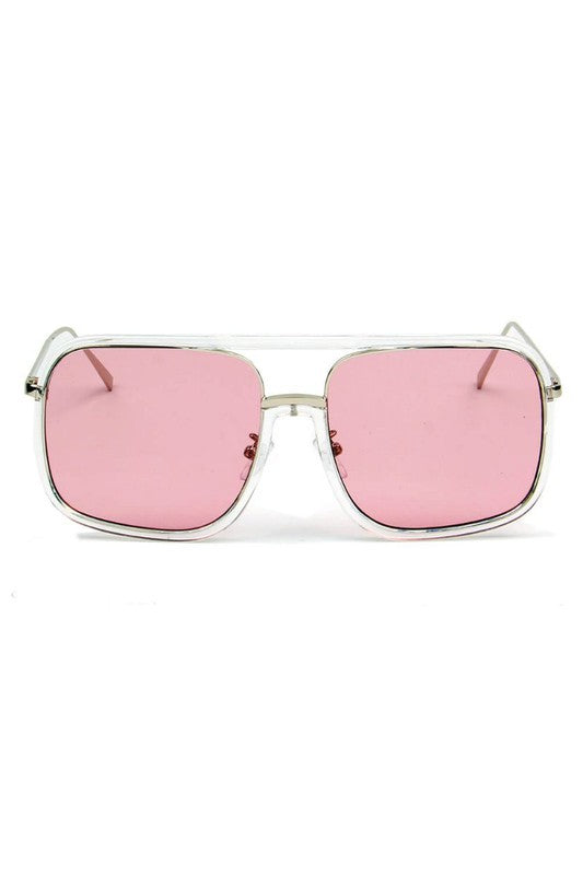 RETRO OVERSIZED SQUARE SUNGLASSES