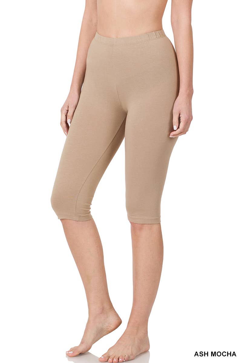 PREMIUM COTTON CAPRI LEGGINGS