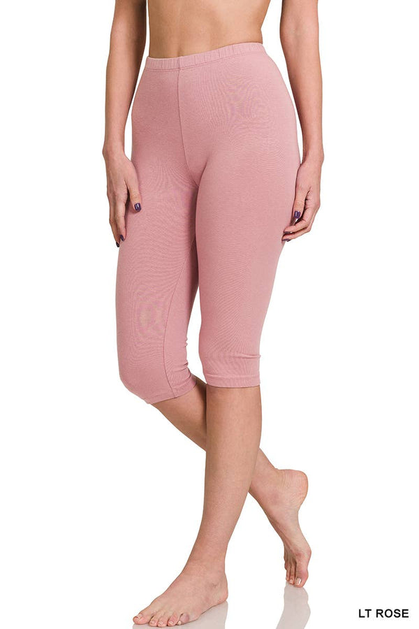 PREMIUM COTTON CAPRI LEGGINGS