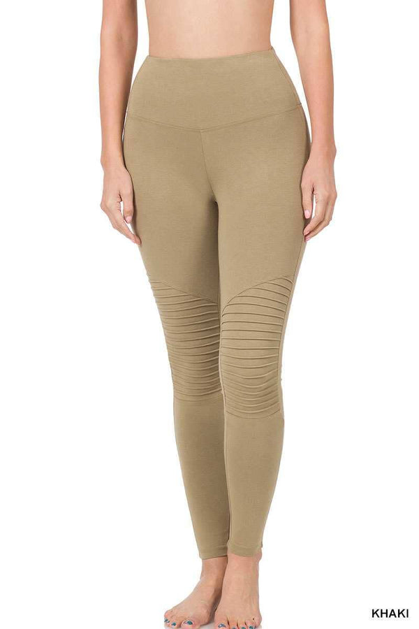 COTTON MOTO LEGGINGS